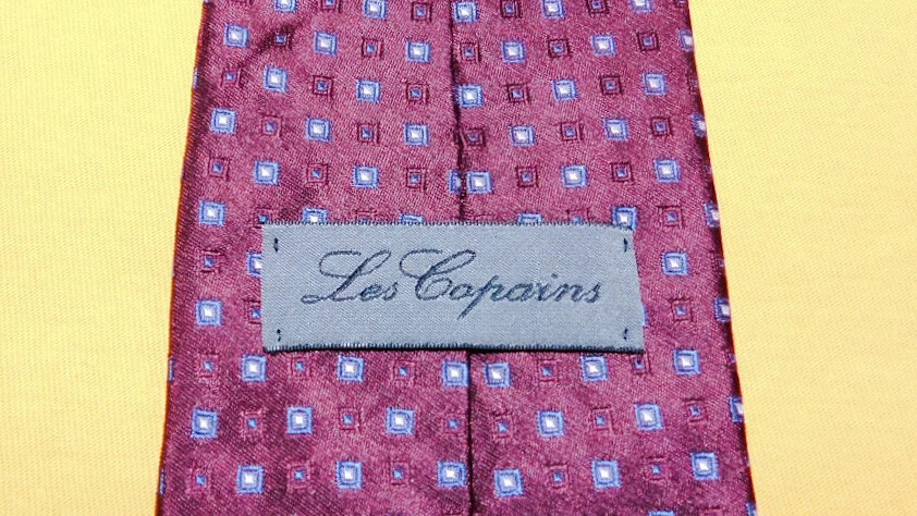 LES COPAINS MADE IN ITALY CORBATA MOTIVO PUNTOS ROJO/BLANCO/AZUL - CORBATA - CORBATA DE DISEÑADOR. Foto 3 de 3