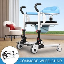 Sillas de ruedas de baño plegables elevador de pacientes silla de transferencia con 8 velocidades máximo 120 kg