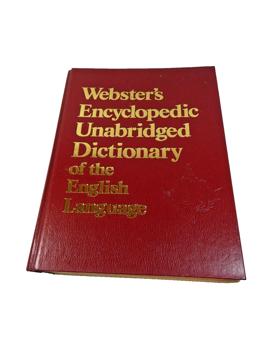 WEBSTERS Encyclopedic Unabridged Dictionary 1989 - Hardcover Atlas
