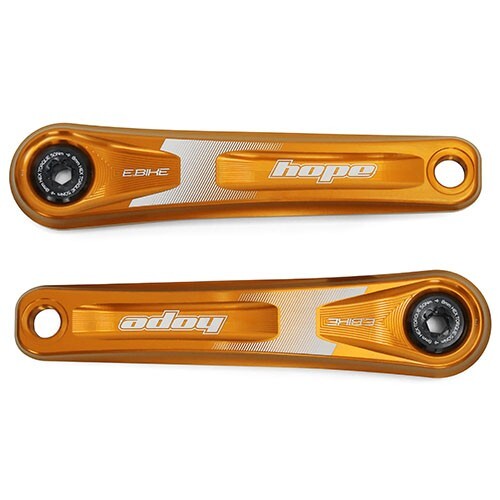 Hope E-Bike Crankset 155mm Crank Arms Specialized Offset - Orange - Brand New