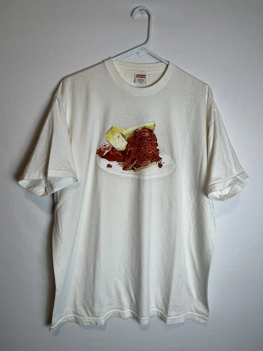 Supreme Pastrami Rare 2005 Natural Tee T-Shirt Size XL NY Best 1994 Food