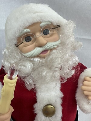 Figurine TELCO Père Noël Cloche Rouge Avec Lumière - Porcelaine NOËL 1988 - Vintage Boîte