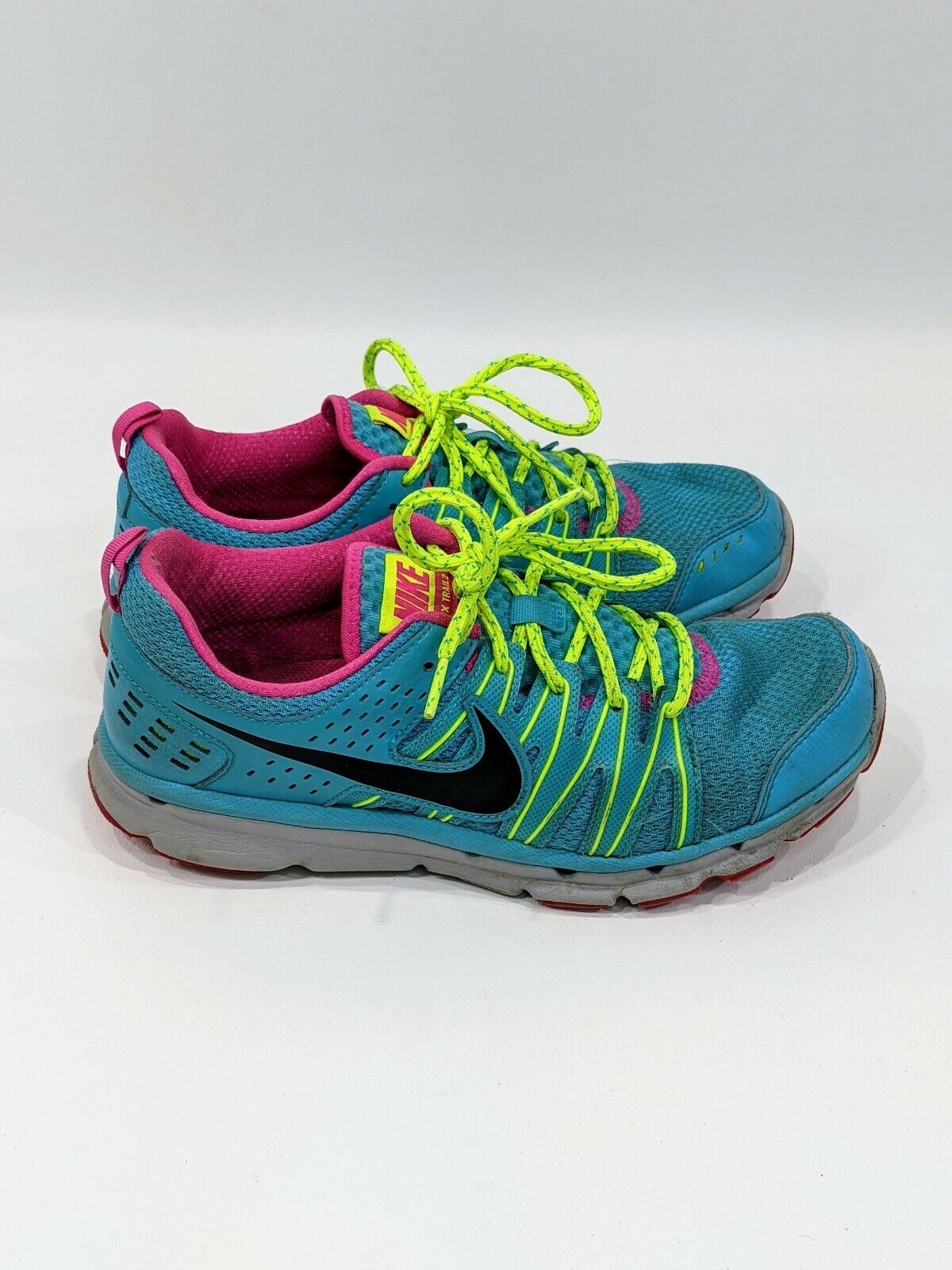 audiencia Céntrico Sueño áspero Nike Flex Trail 2 Womens Size 8 Blue Lime Pink Trail Running Shoes  616681-400 | eBay