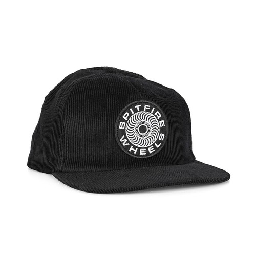 Spitfire Classic '87 Swirl Patch Snapback Hat - Black/White