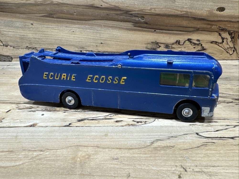 Corgi Major Toys #1126 Ecurie Ecosse Racing Car Transporter - Blue •a589
