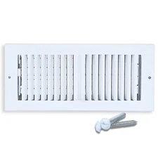 Ceiling Vent Register 12x4 | Steel 2-Way Adjustable Air Supply Diffuser Grill...