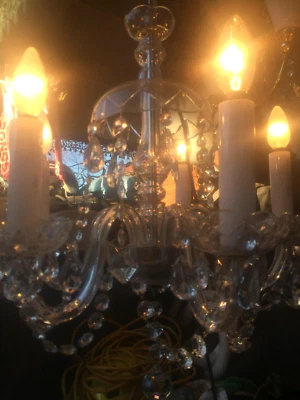 5 Light Vintage Crystal Chandelier Czech Ceiling Lights Light Vintage Crystal Chandelier Czech