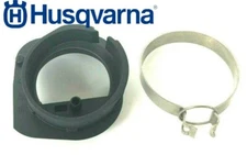 NEW RUBBER INTAKE BOOT UPDATED OEM CLAMP HUSQVARNA 350, 353, 346XP, 345, 340 