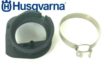 PERFORMACE SAW SUPPLY NEW RUBBER INTAKE BOOT UPDATED OEM CLAMP HUSQVARNA 350, 353, 346XP, 345, 340