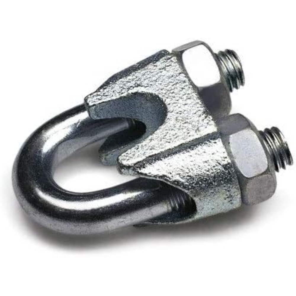 Constrabo | 2 Morsetti per Fune Metallica DIN 741 | Dimensioni 13 mm | Acciaio Z