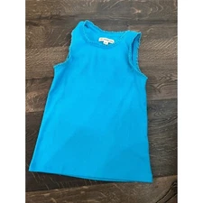 Tucker + Tate Girls Tank Top Sleeveless Ribbed Casual Blue Size 5