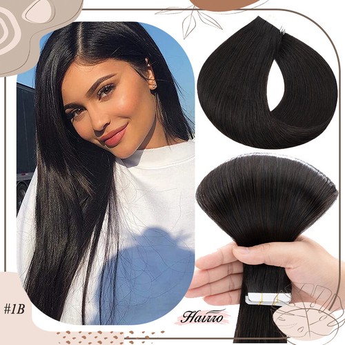 Tape In 100% Real Human Hair Extensions Skin Wefts 9A Thick Double Drawn Seamles - Picture 28 of 56