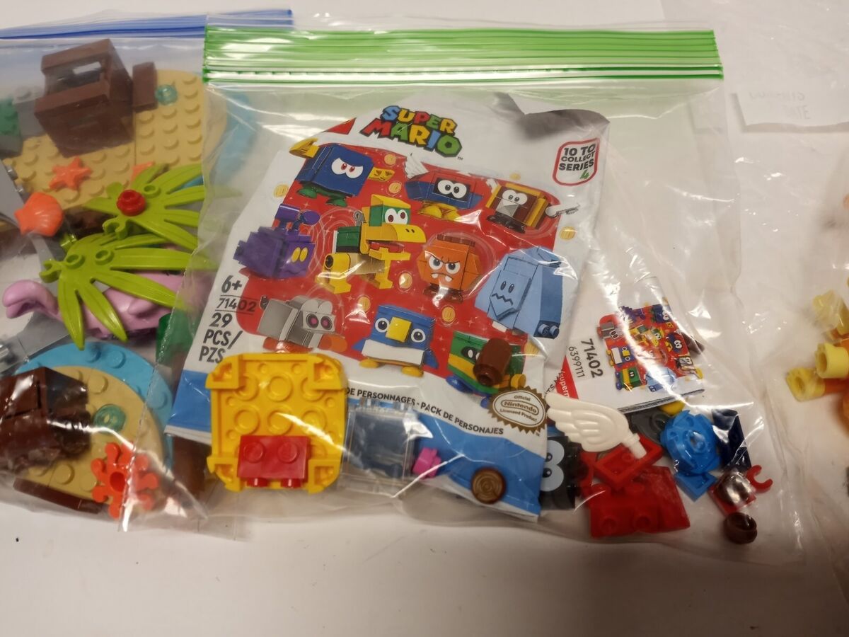 Lego and mega construx Random Parts And Pieces lot, mario pokemon friends