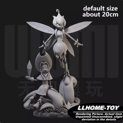 Anime Character Cute Girl flower Monster Resin 3D Print GK Figure DIY Model