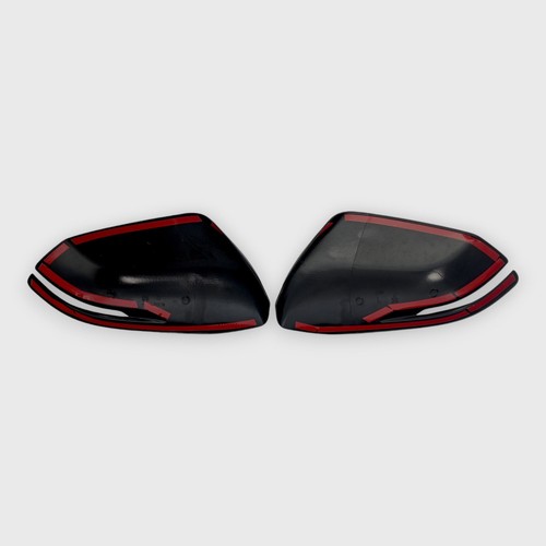 Gloss Black Tape-On Overlay Mirror Cover for 2017-2022 Honda CR-V W/Turn Signal - Picture 3 of 6
