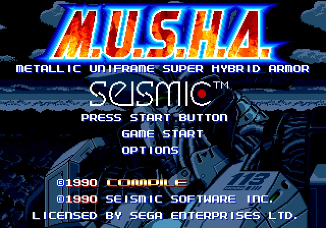 MUSHA w/Save Feature - Game, Manual, & Case For Sega Genesis Mega Drive - Image 3 of 4