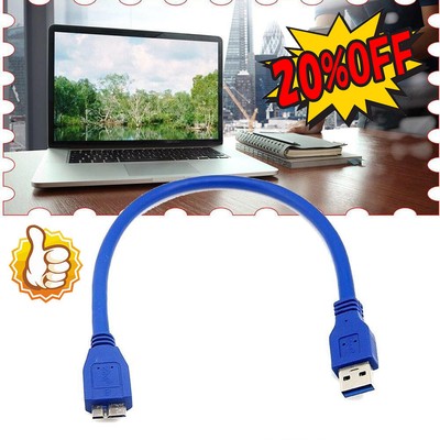 30cm/100cm USB 3.0 A Male to Micro B Cable For Mobile Drive.ca Hard 2024