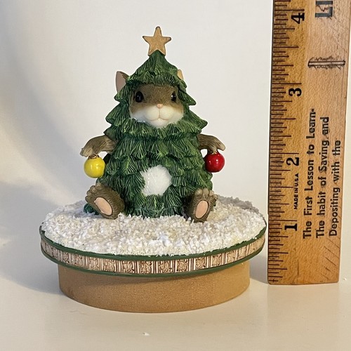 Charming Tails Fitz And Floyd Oh Mackenzie Tree Our America Candle Topper w/Box - Picture 10 of 12
