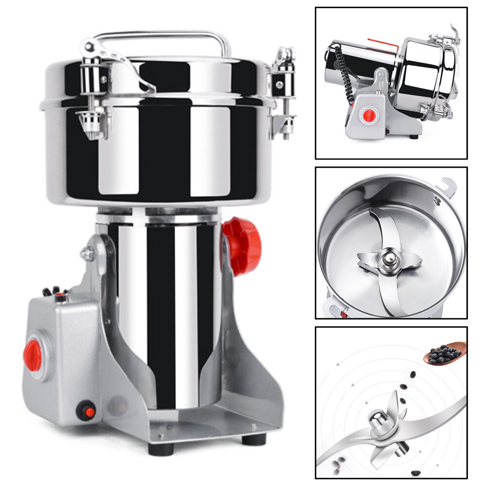 700g Herb Grain Grinder Electric Mill Cereal Machine-High Speed/Durable Life L3