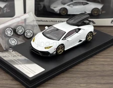 FY 1:64 White Cartelfunds LP610-4 Twin Turbo Sport Model Diecast Metal Car