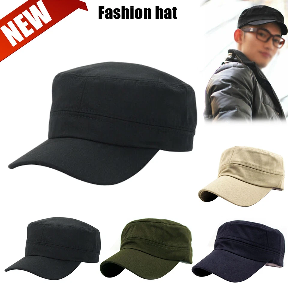 Unisex Men's Casual Army Hat Classic Cadet Field Military Cap Sports Baseball