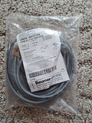 BAUMER ELECTRIC UNDK 30P3198 ULTRASONIC SENSOR HEIDELBERG #61.110.1491/02 NEW