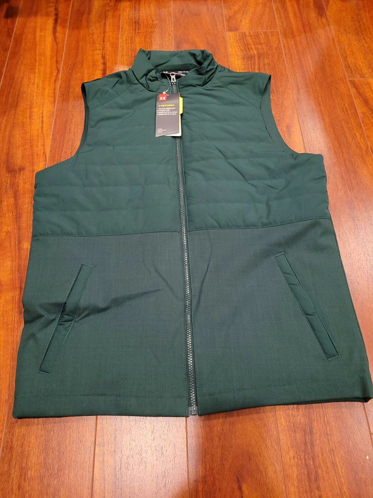 Under Armour Storm ColdGear Water-Resistant Men's Green Vest Size SM