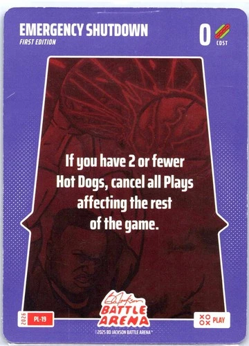 Bo Jackson Battle Arena Emergency Shutdown SP Play PL-19