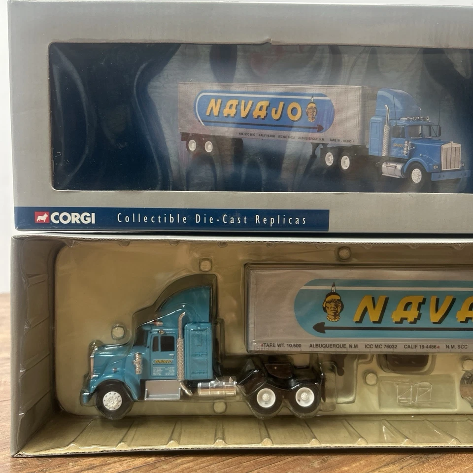 CORGI LIMITED EDITION 1/50 SCALE NAVAJO 18 WHEEL TRUCK AND TRAILER #55802 NEW - Image 2 of 4