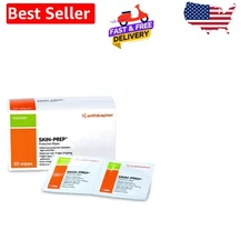 50 Count Skin-Prep Barrier Wipes - Non-Sensitizing Adhesive Protection