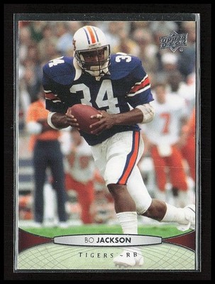 2012 Upper Deck Football Bo Jackson #10 Auburn University Tigers