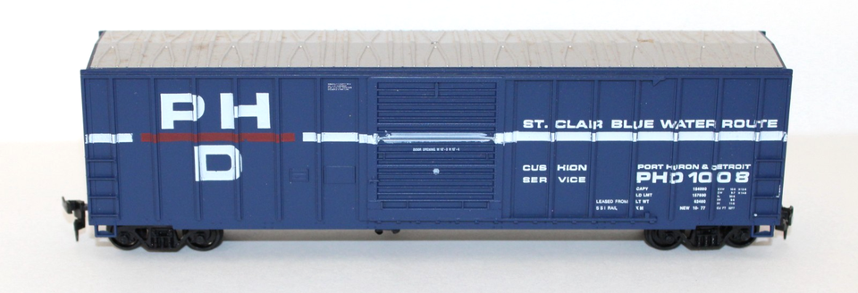 Roundhouse #1963 HO 50' FMC SD Box car kit PH&D 1008 Built | eBay