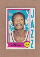 1974-75 TOPPS BASKETBALL WALT BELLAMY #65 JAZZ EX/EX+ *A43333