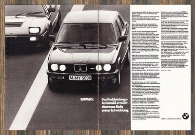 BMW M5 (E28) - Reklame Werbeanzeige Original-Werbung 1985 (3)