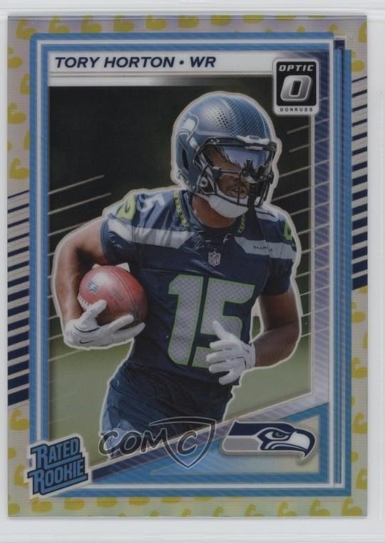 2025 Panini Donruss Optic Rated Rookie Flex Prizm 31/199 Tory Horton #295 3hd