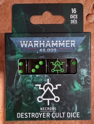 Warhammer 40k - Necrons Destroyer Kult Würfel - Neu in OVP D6