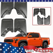 Splash Guards Mudguard 4PCS Front & Rear Mud Flaps For 2024 2025 Toyota Tacoma