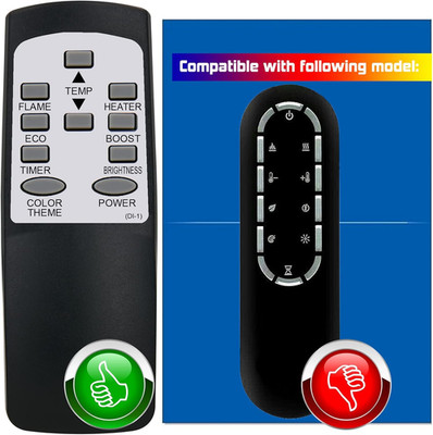 Replacement Remote Control for Dimplex Electric Fireplace RBF30 6909780100 RBF30