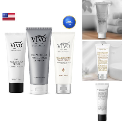Vivo Per Lei Dead Sea Day Cream - Night Cream And Facial Peeling - Set Of 3 -