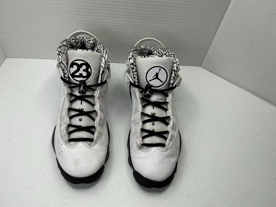 Nike Air Jordan 6 кольца GS размер 7Y черное золото белый DJ6163-107 мальчиков девочек женщин - Изображение 2 из 4