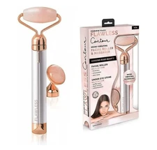 Contour Vibrating Facial Roller & Massager, Rose Quartz