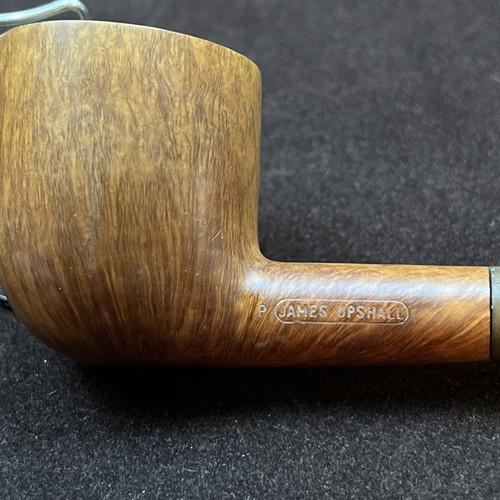 Vintage James Upshall P Flame Grain TILSHEAD ENGLAND fatto a mano - Foto 2 di 14