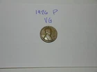 1926 P Lincoln Wheat Cent, VG condition.