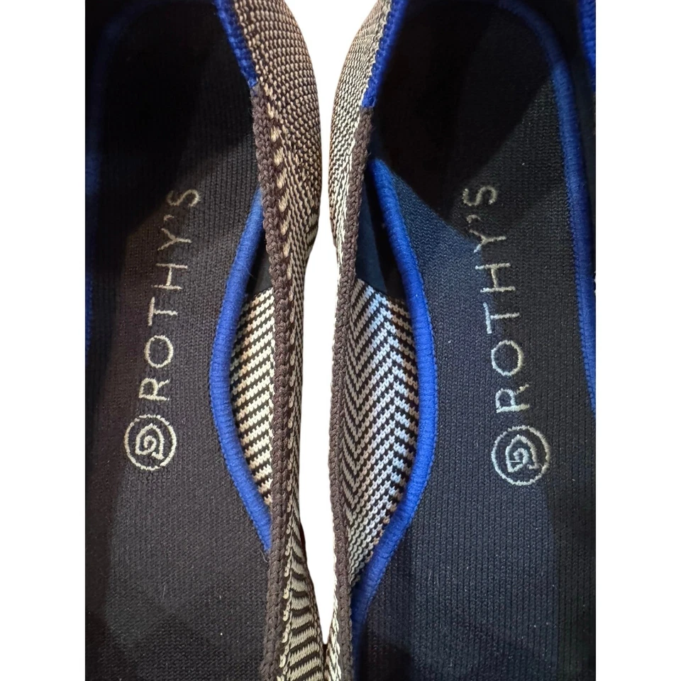 Zapato plano Rothy’s The Point gris espiga para mujer talla 9,5 Foto 3 de 4