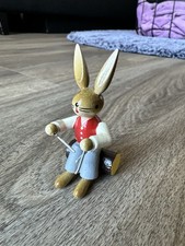Original Erzgebirge ESCO Hasen Musik mit Triangel