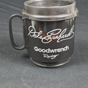 Dale Earnhardt Goodwrench Racing Black Plastic Stirring Travel Mug Dashboard