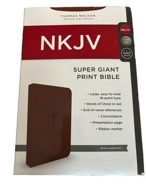 Super Giant Print Bible NKJV Imitation Leather Largest Print 16