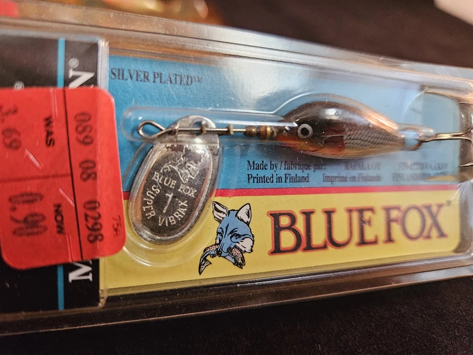 3 NOS Blue Fox Minnow Spin #1 Spinnerbait Fishing Lures, Rapala - Image 4 of 4