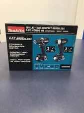 Makita CX203SYB 18V LXT Sub-Compact Driver-Drill and Impact Driver Combo Kit...