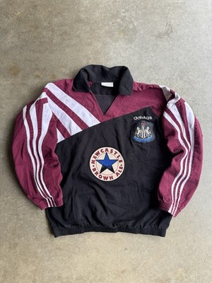 1995/1996 Newcastle United Adidas Drill Top Vintage Jersey Sweatshirt